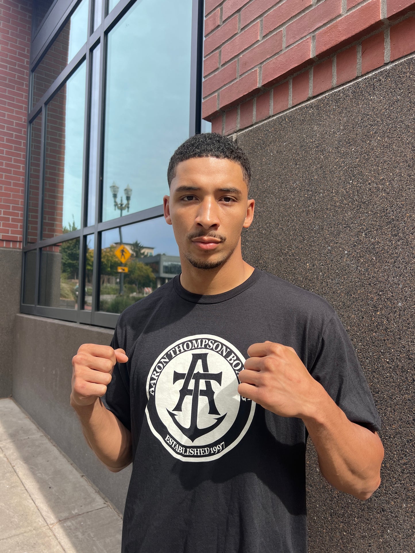 A.T. Boxing Tee Burgundy