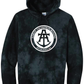 Gray Hoodie & Black Tie Tye