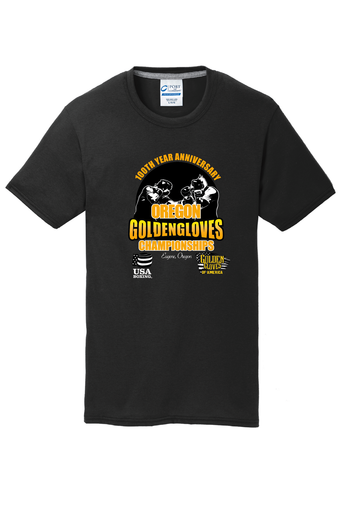 Oregon Golden Gloves  100th Anniversary Graphic T-Shirt